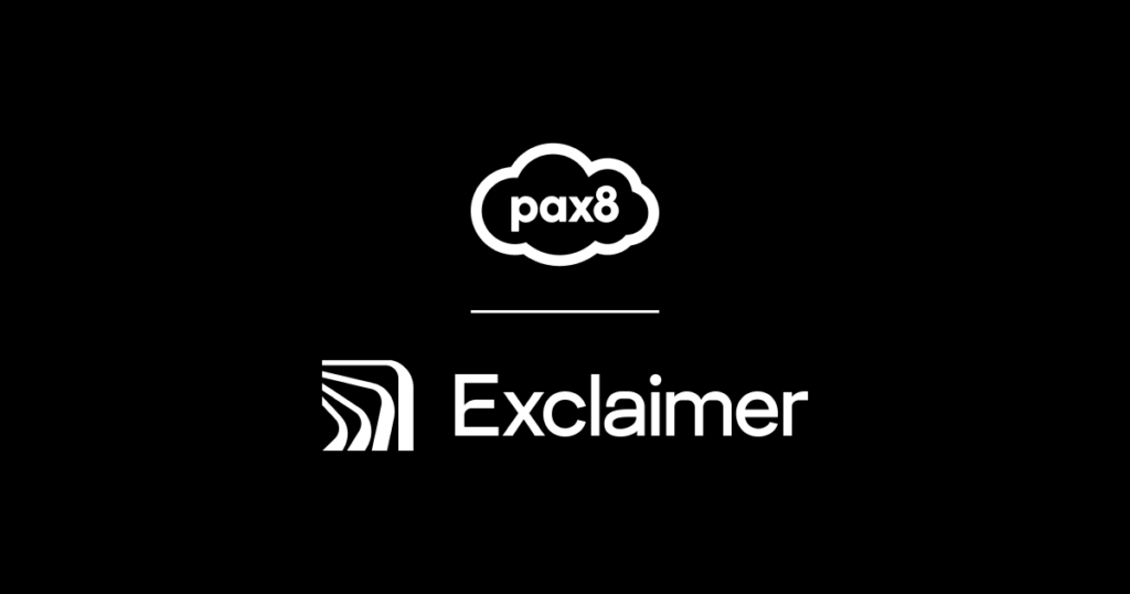 Pax8 and Exclaimer Featured Social Share