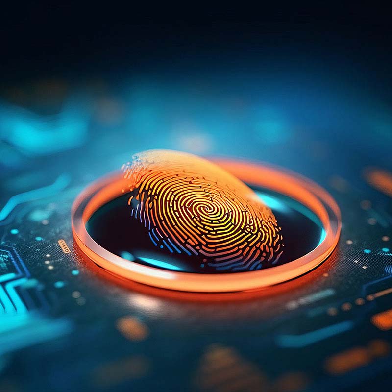 Digital fingerprint representing how Adits created CyberShield to help solve Australian privacy law changes.