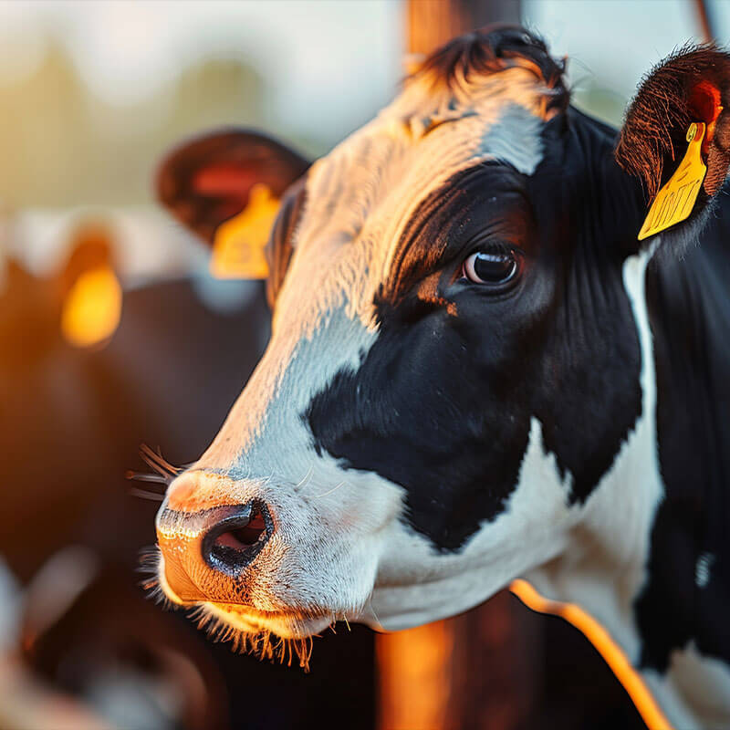 Cow in a field - representing how Pax8 helped Virtual Armour roll out an EDR solution with SentinelOne to secure a dairy farm.