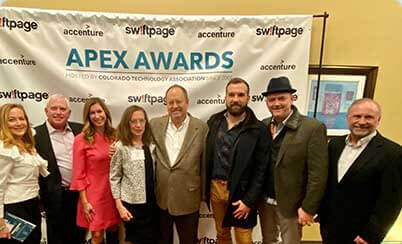 John Street and the Pax8 team at the CTA APEX Awards