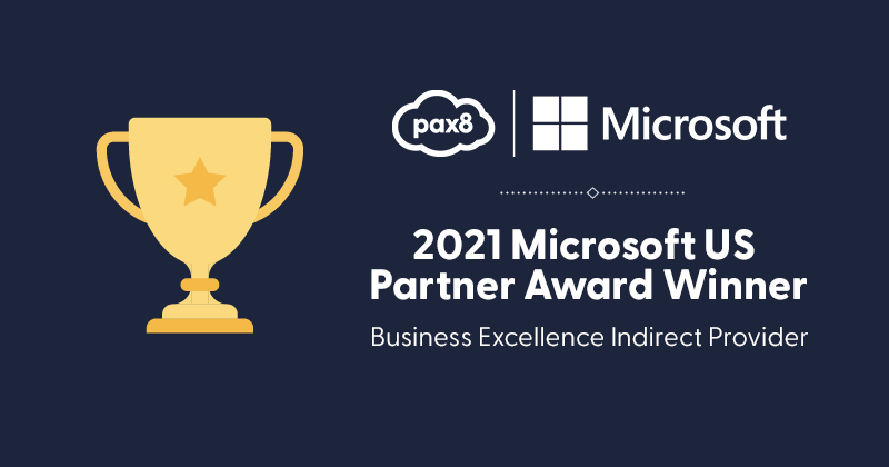Pax8: 2021 Microsoft US Partner Award Winner
