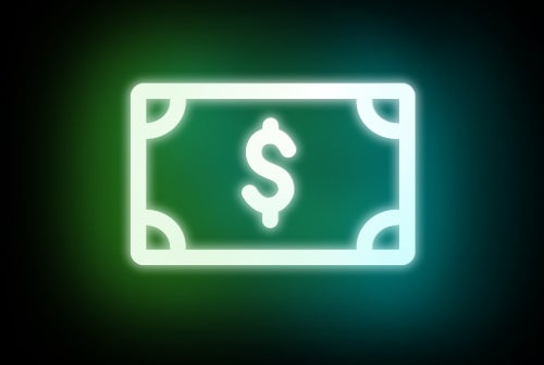 Residual income icon