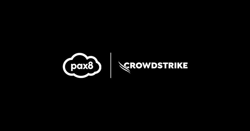 Pax8 and CrowdStrike logos