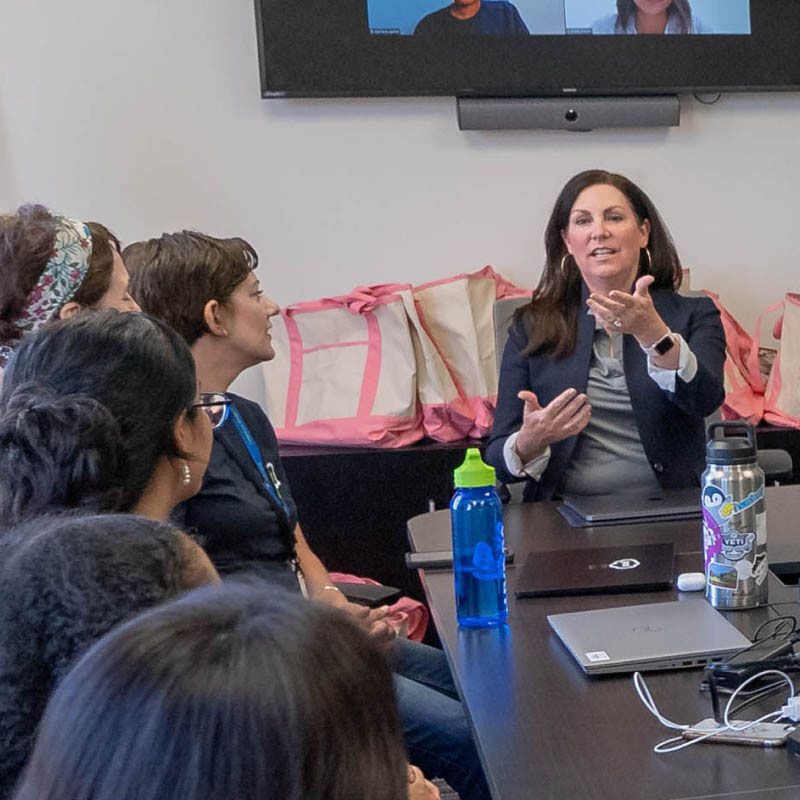 Pax8 employees at an engagement group meeting