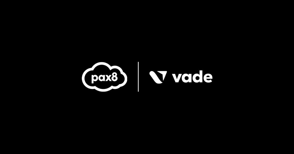Pax8 and Vade Security logos