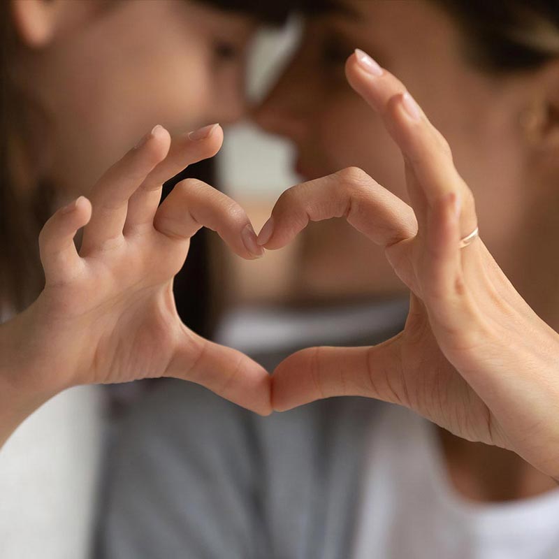 Hands making a heart shape - representing how Pax8 helped Anchor Technology Solutions rollout Azure migration for Hope's Promise