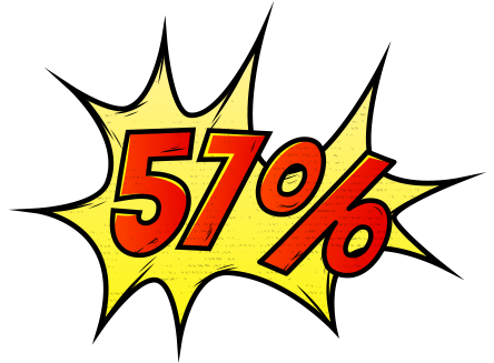 57%